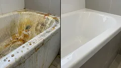 たった5分でバスタブが新品のように!高価な製品を使わずに白さを取り戻す簡単な方法