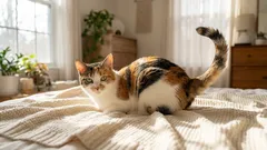 猫が横になっている時に尻尾をトントンと叩く理由：猫が伝えようとしていること